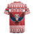 Personalized Serbia Christmas Rugby Jersey Double-Headed Eagle - Red Version - Wonder Print Shop