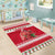 Personalized Trinidad and Tobago Christmas Area Rug Scarlet Ibis with Chaconia Flowers - Wonder Print Shop