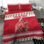 Personalized Trinidad and Tobago Christmas Bedding Set Scarlet Ibis with Chaconia Flowers - Wonder Print Shop