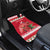 Personalized Trinidad and Tobago Christmas Car Mats Scarlet Ibis with Chaconia Flowers - Wonder Print Shop