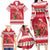 Personalized Trinidad and Tobago Christmas Family Matching Long Sleeve Bodycon Dress and Hawaiian Shirt Scarlet Ibis with Chaconia Flowers - Wonder Print Shop