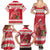 Personalized Trinidad and Tobago Christmas Family Matching Summer Maxi Dress and Hawaiian Shirt Scarlet Ibis with Chaconia Flowers - Wonder Print Shop