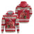 Personalized Trinidad and Tobago Christmas Hoodie Scarlet Ibis with Chaconia Flowers - Wonder Print Shop