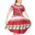 Personalized Trinidad and Tobago Christmas Kid Short Sleeve Dress Scarlet Ibis with Chaconia Flowers - Wonder Print Shop