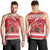 Personalized Trinidad and Tobago Christmas Men Tank Top Scarlet Ibis with Chaconia Flowers - Wonder Print Shop