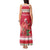 Personalized Trinidad and Tobago Christmas Tank Maxi Dress Scarlet Ibis with Chaconia Flowers - Wonder Print Shop