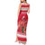 Personalized Trinidad and Tobago Christmas Tank Maxi Dress Scarlet Ibis with Chaconia Flowers - Wonder Print Shop