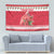 Personalized Trinidad and Tobago Christmas Tapestry Scarlet Ibis with Chaconia Flowers - Wonder Print Shop