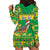 Personalized Brazil Turdus Rufiventris Christmas Hoodie Dress Golden Trumpet Tree