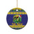 Personalized Brazil Christmas Ceramic Ornament Toco Toucan with Brazil Flag - Wonder Print Shop