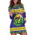 Personalized Brazil Christmas Hoodie Dress Toco Toucan with Brazil Flag