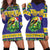 Personalized Brazil Christmas Hoodie Dress Toco Toucan with Brazil Flag