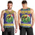 Personalized Brazil Christmas Men Tank Top Toco Toucan with Brazil Flag - Wonder Print Shop