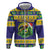 Personalized Brazil Christmas Zip Hoodie Toco Toucan with Brazil Flag - Wonder Print Shop