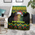 Jamaica Reggae Lion Christmas Blanket Kente Pattern Meri Krismiss