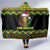 Jamaica Reggae Lion Christmas Hooded Blanket Kente Pattern Meri Krismiss