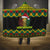 Jamaica Reggae Lion Christmas Hooded Blanket Kente Pattern Meri Krismiss