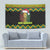 Jamaica Reggae Lion Christmas Tapestry Kente Pattern Meri Krismiss