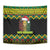 Jamaica Reggae Lion Christmas Tapestry Kente Pattern Meri Krismiss