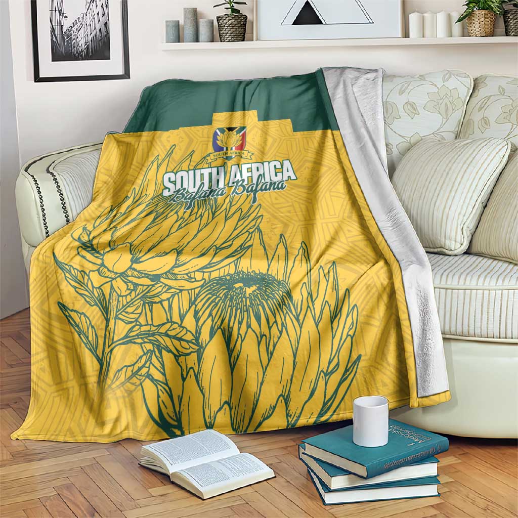 Custom South Africa Soccer Blanket From Protea Roots We Rise - Wonder Print Shop