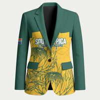Custom South Africa Soccer Blazer From Protea Roots We Rise - Wonder Print Shop