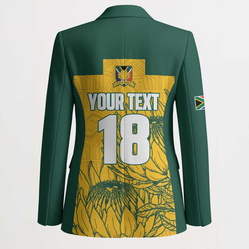 Custom South Africa Soccer Blazer From Protea Roots We Rise - Wonder Print Shop
