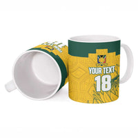 Custom South Africa Soccer Ceramic Mug From Protea Roots We Rise - Wonder Print Shop