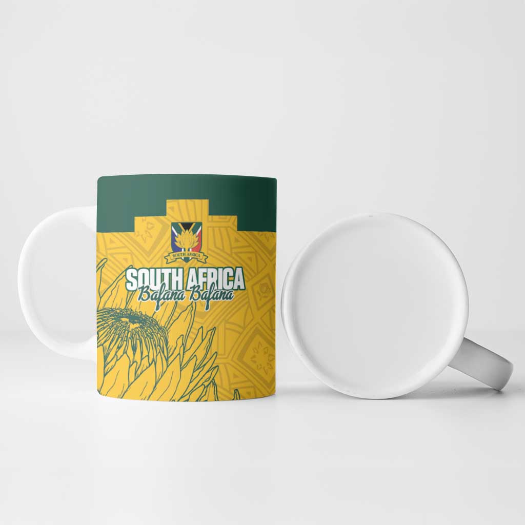 Custom South Africa Soccer Ceramic Mug From Protea Roots We Rise - Wonder Print Shop