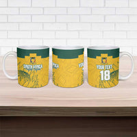 Custom South Africa Soccer Ceramic Mug From Protea Roots We Rise - Wonder Print Shop