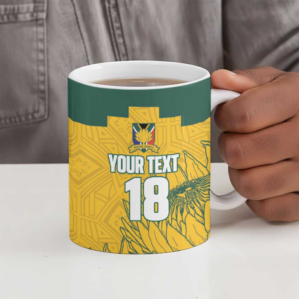 Custom South Africa Soccer Ceramic Mug From Protea Roots We Rise - Wonder Print Shop