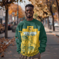 Custom South Africa Soccer Sweatshirt From Protea Roots We Rise - Wonder Print Shop