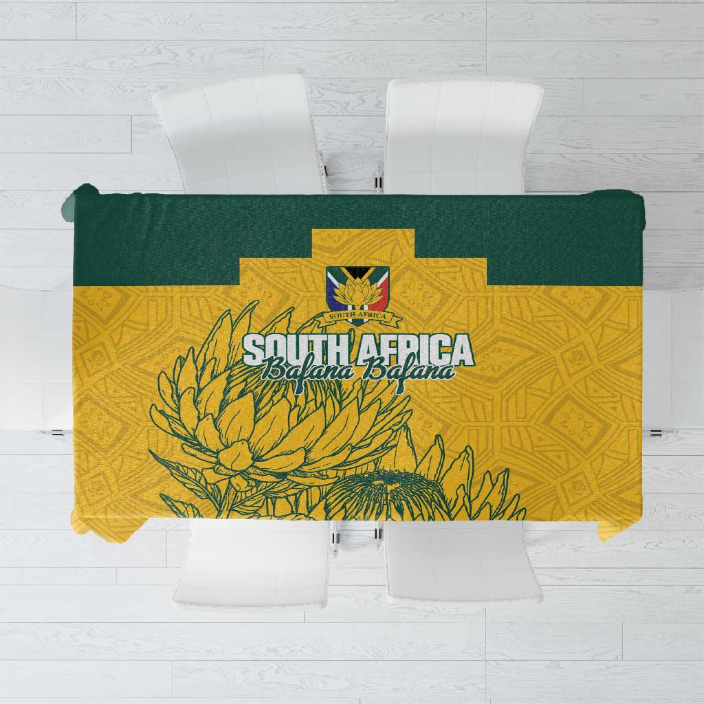 Custom South Africa Soccer Tablecloth From Protea Roots We Rise - Wonder Print Shop