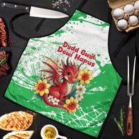 Wales Saint David’s Day Personalized Apron Funny Welsh Dragon Daffodil - Wonder Print Shop