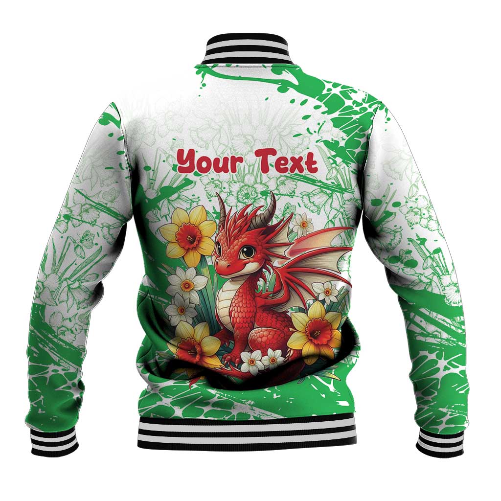 Wales Saint David’s Day Personalized Baseball Jacket Funny Welsh Dragon Daffodil - Wonder Print Shop