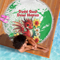 Wales Saint David’s Day Personalized Beach Blanket Funny Welsh Dragon Daffodil - Wonder Print Shop