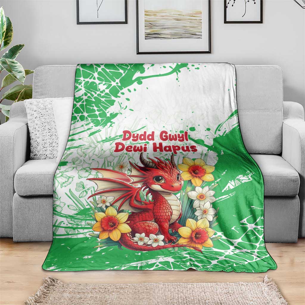 Wales Saint David’s Day Personalized Blanket Funny Welsh Dragon Daffodil - Wonder Print Shop