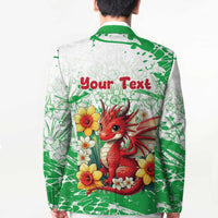 Wales Saint David’s Day Personalized Blazer Funny Welsh Dragon Daffodil - Wonder Print Shop