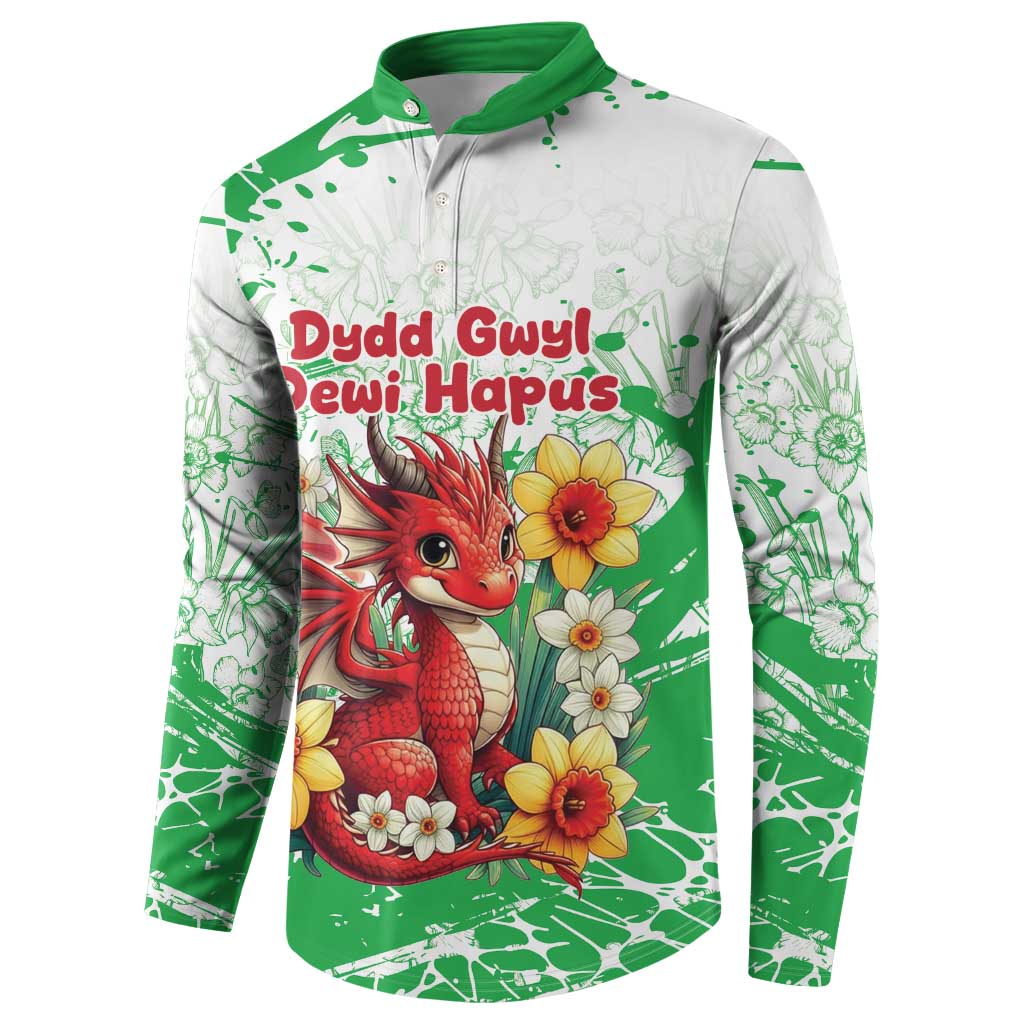 Wales Saint David’s Day Personalized Button Sweatshirt Funny Welsh Dragon Daffodil - Wonder Print Shop