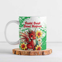 Wales Saint David’s Day Personalized Ceramic Mug Funny Welsh Dragon Daffodil - Wonder Print Shop