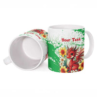 Wales Saint David’s Day Personalized Ceramic Mug Funny Welsh Dragon Daffodil - Wonder Print Shop