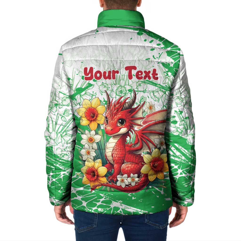 Wales Saint David’s Day Personalized Padded Jacket Funny Welsh Dragon Daffodil - Wonder Print Shop