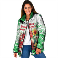 Wales Saint David’s Day Personalized Padded Jacket Funny Welsh Dragon Daffodil - Wonder Print Shop
