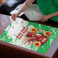 Wales Saint David’s Day Personalized Puzzle Funny Welsh Dragon Daffodil - Wonder Print Shop