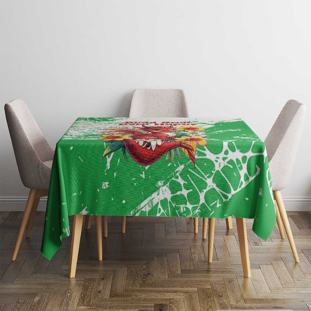 Wales Saint David’s Day Personalized Tablecloth Funny Welsh Dragon Daffodil - Wonder Print Shop