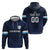 Custom San Marino Football Zip Hoodie La Serenissima Pixellated Pattern