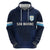 Custom San Marino Football Zip Hoodie La Serenissima Pixellated Pattern