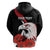 Personalized Poland Eagle Zip Hoodie Rzeczpospolita Polska Poppy Flower