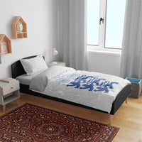 Custom England Fooball Bedding Set The Three Lions Blue Version