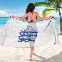Custom England Fooball Sarong The Three Lions Blue Version