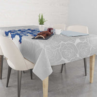 Custom England Fooball Tablecloth The Three Lions Blue Version